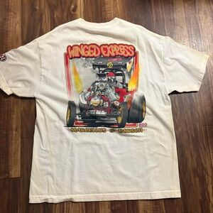 Winged Express Graphic Short-Sleeve Tee - White